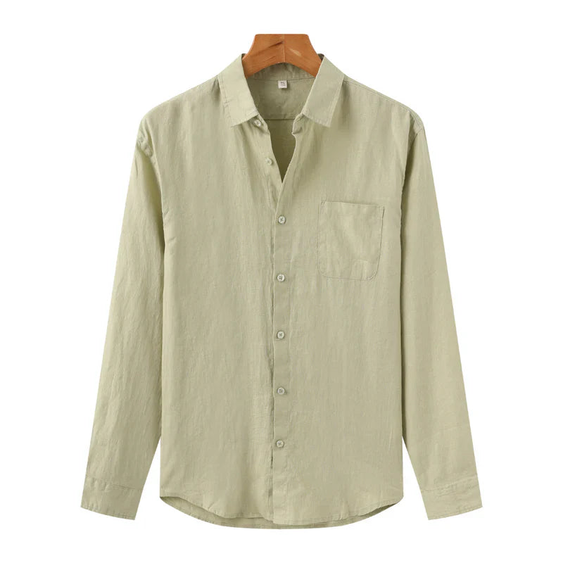 Cape Town - Linen Shirt-Mint-Green