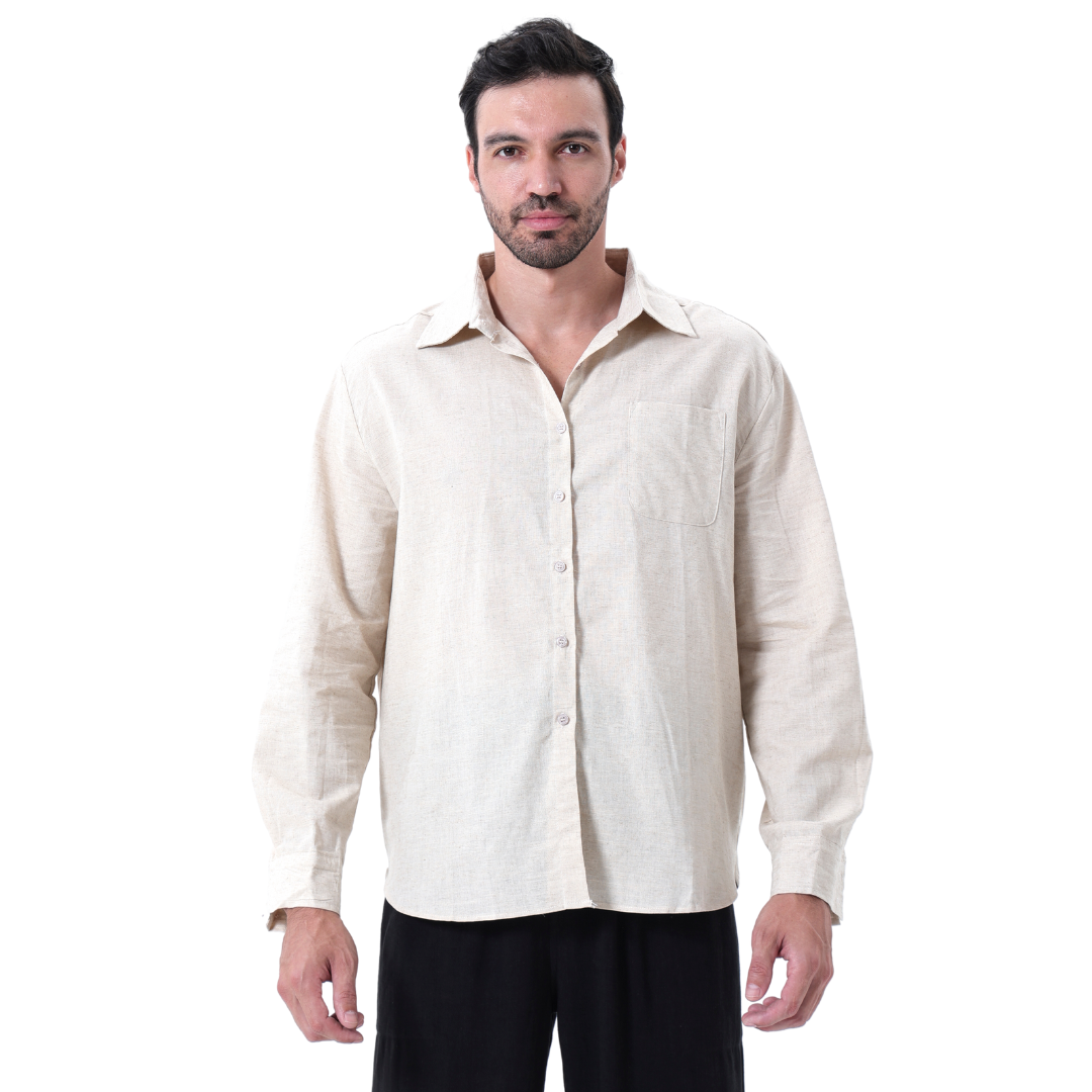 Cape Town - Linen Shirt-Beige